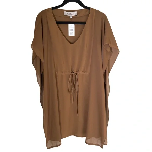 brown dress revolve Natsun America Plain Front Western Dress Pants main image 1